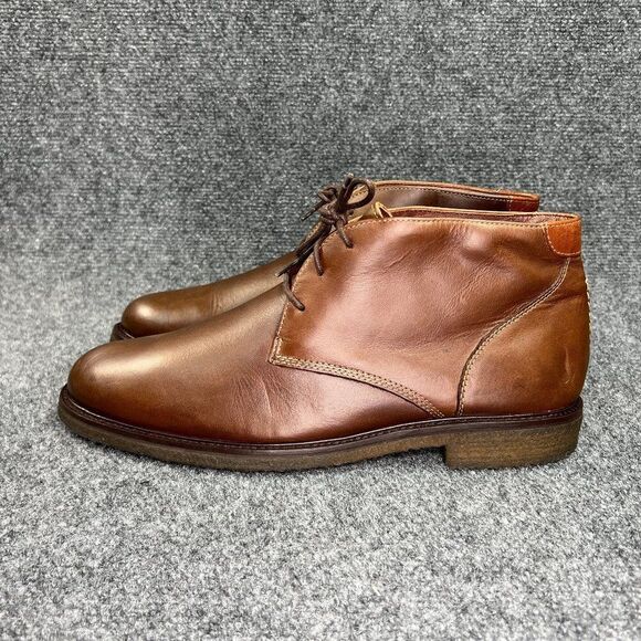 Johnston & Murphy Copeland Chukka Boots Men\'s Size 9.5‎ Brown Oiled Leather Lace main image 8